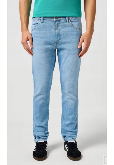 Мъжки дънки  Larston - слим фит - памук/еластан - светлосин -