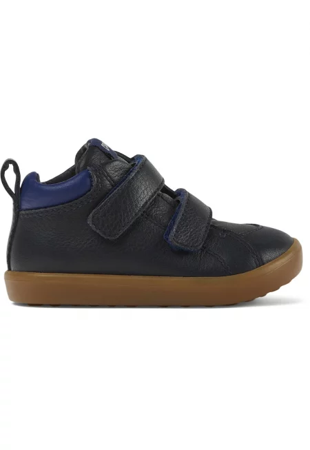 Обувки Pursuit 483 от кожа с велкро - Тъмносин