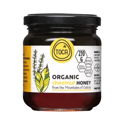 Organic Chestnut Honey - Био мед от цвят на кестен, 270 g