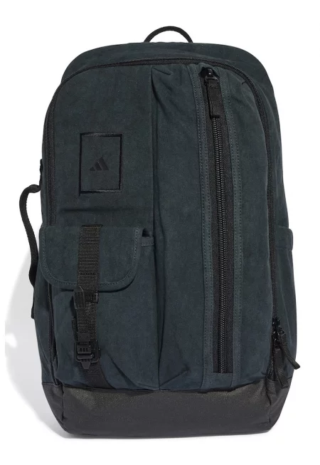 Памучна раница с много джобове - Въглен сиво