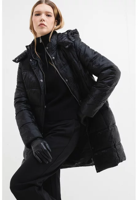 Подплатено зимно яке с колан