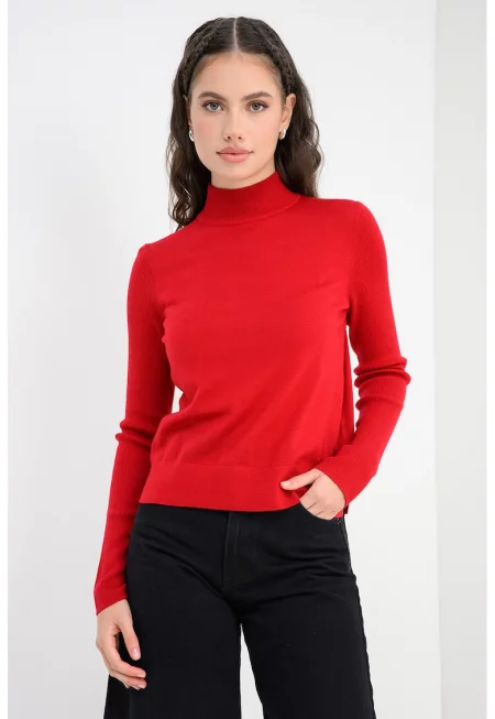 Поло от необработена вълна с лого