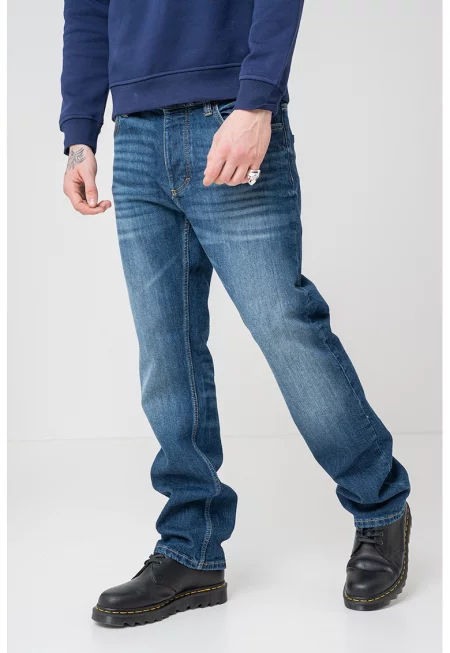 Прави дънки Michigan - Син меланж