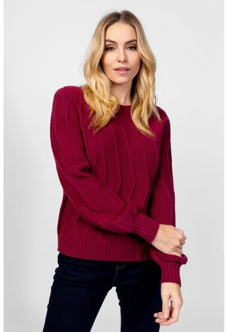 Пуловер с еластични маншети