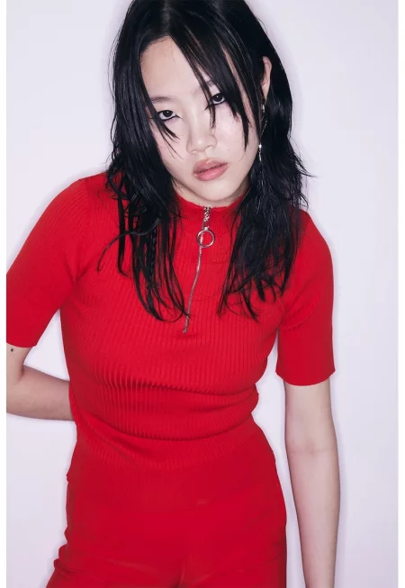 Пуловер с къси ръкави