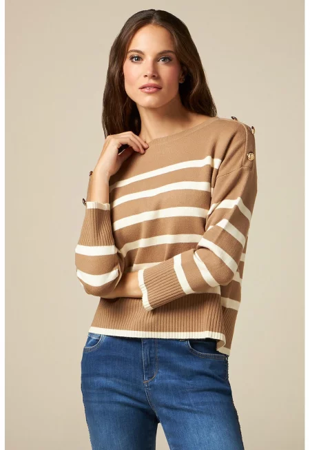 Раиран пуловер - Камел