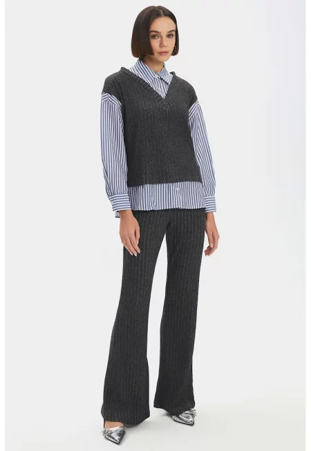 Риза и панталон - Антрацитно сиво