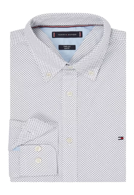 Риза по тялото с яка Oxford