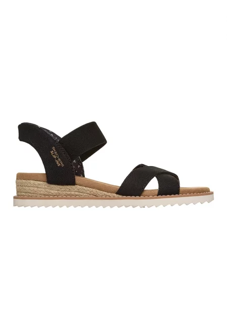 Скосени сандали Desert Kiss Slip-Ins - Черен/Карамел
