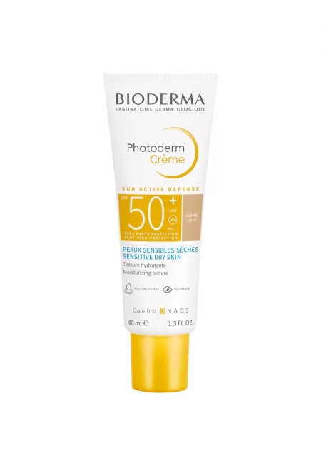 Слънцезащитен крем за лице с цвят  Photoderm SPF 50+ - За чувствителна кожа - 40 мл