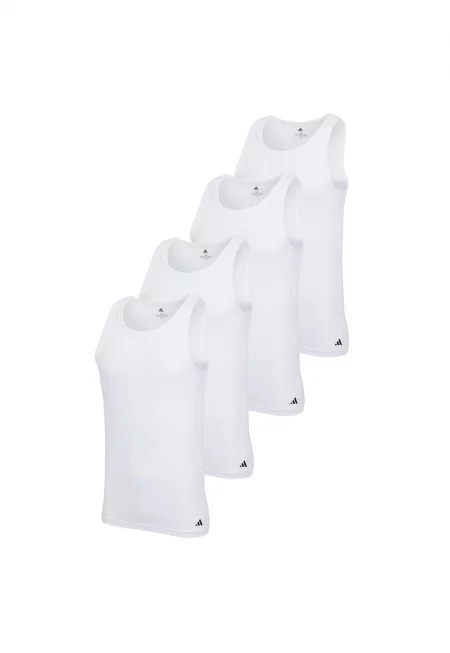 Слим танк топ - 4 броя - Бял