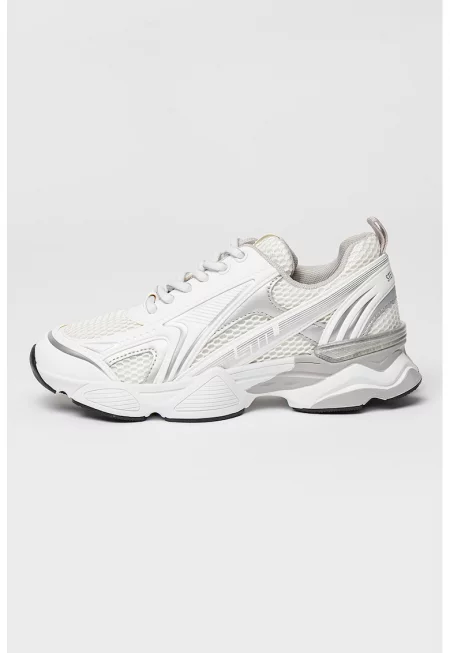 Спортни обувки Speedster-E с нисък профил - Бял/Сребрист