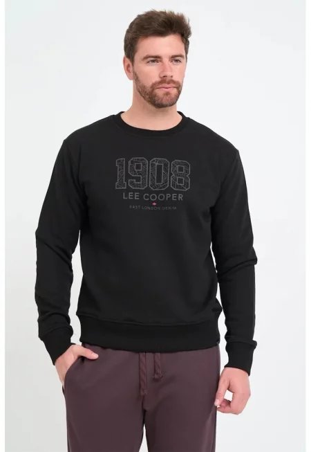 Суитшърт с лого - Черен/Сив