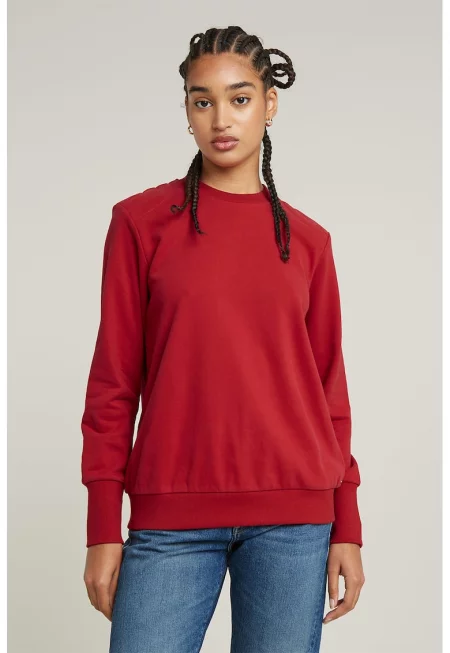Суитшърт с органичен памук - Червен