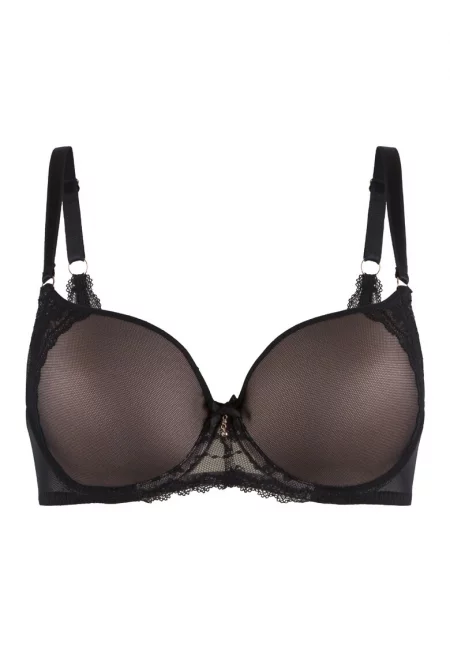 Сутиен с повдигащ се ефект и Uni-Fit - Черен
