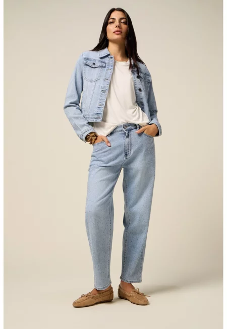 Свободни дънки - Светлосин