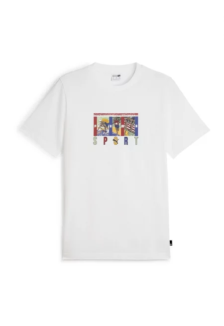 Тениска с овално деколте и принт