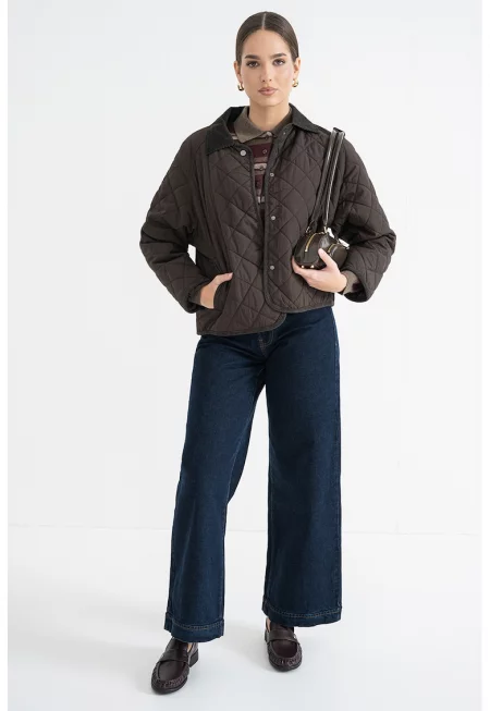 Яке с остра яка - Тъмнокафяв