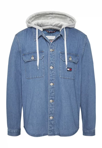 Яке тип риза от деним с отделяща се качулка
