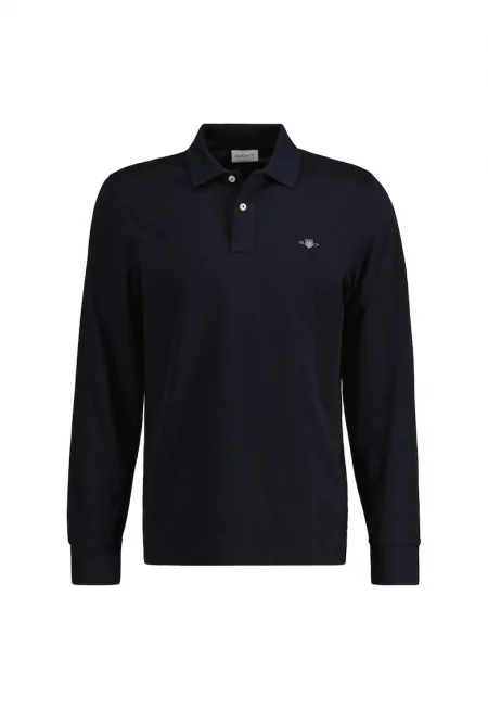 Блуза Shield с яка - Черен