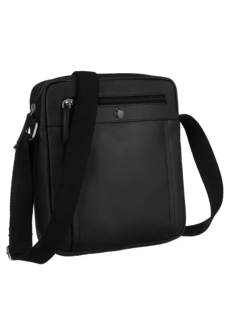 Чанта [DH] PTN TOR-212-SNC Crossbody Естествена кожа - Черен