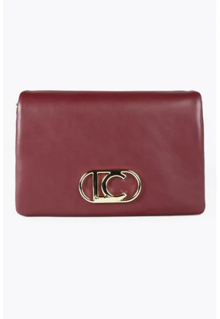 Чанта за рамо с три отделения - Бордо