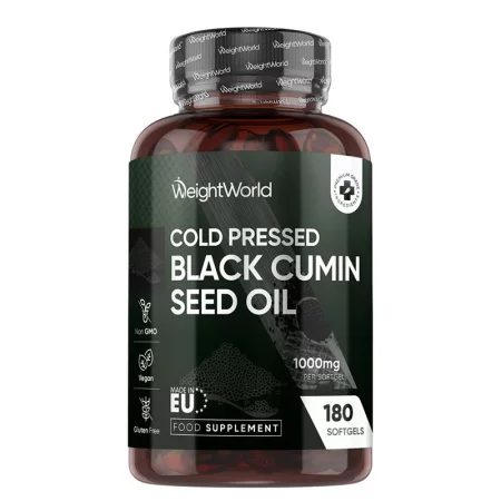 Черен кимион (масло от семена) – При хронични възпаления и отслабен имунитет, 1000 mg, 180 софтгел капсули