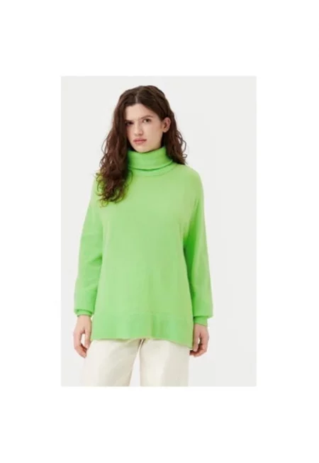 Дамска блуза -  304610875 - Вълна/Полиамид - Зелена