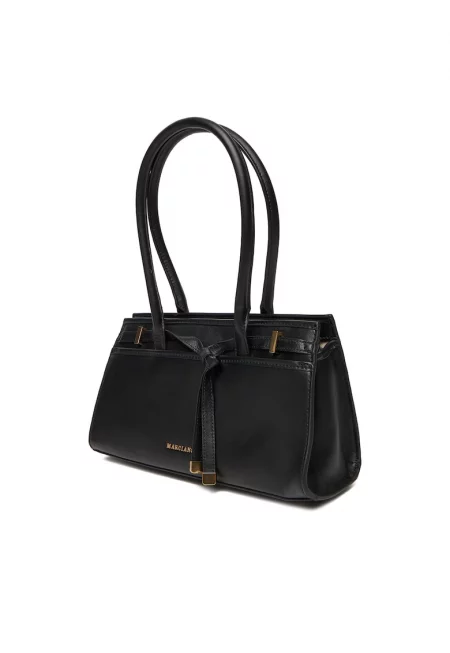 Дамска чанта Marciano Guess - естествена кожа - черна - модел JBLK 5BGZ22 7415A