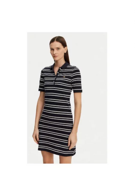 Дамска рокля -  305367082 - Памук - Син - Син