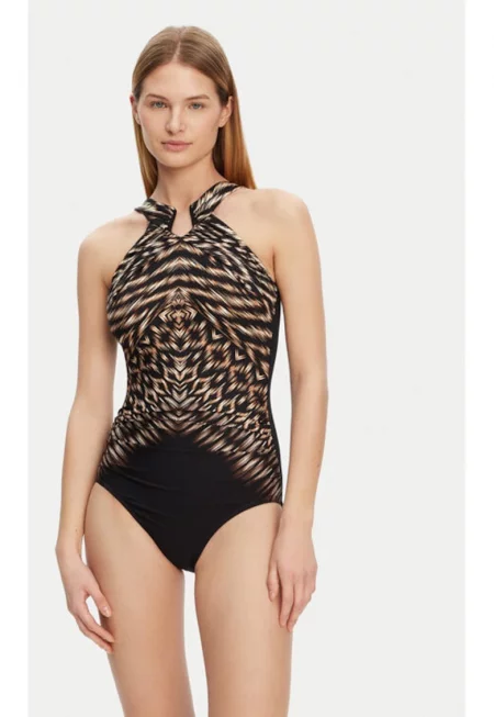 Дамски бански костюм -  305152671 - Полиамид - Кафяв