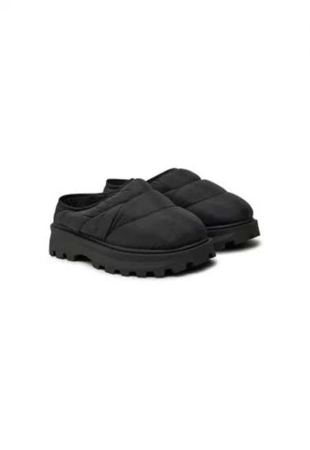 Дамски чехли  текстил - черни - Черен