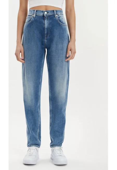 Дамски дънки -  303878498 - Памук/Лиосел - Син - Син