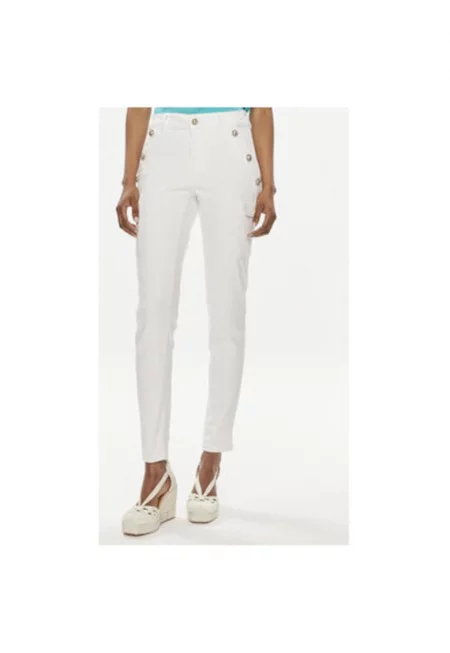 Дамски дънки  303918613 - Памук - Полиестер - Бежов