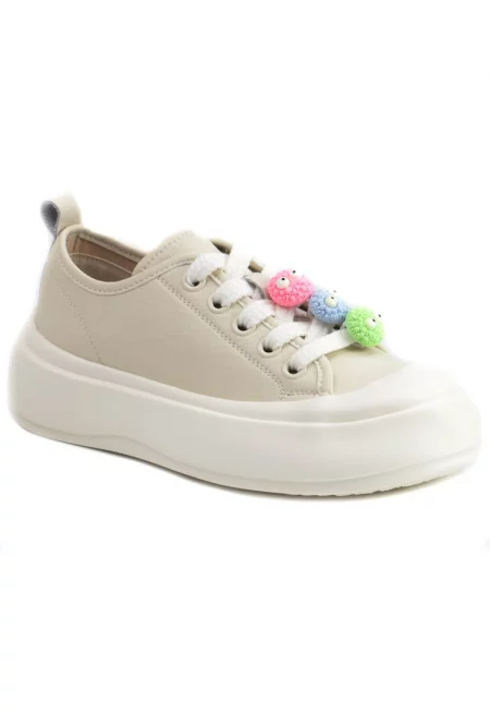 Дамски маратонки 6LMQ60013A 03 N - Бежов