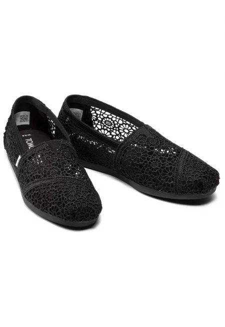 Дамски мокасини  10016254 - Текстил - Черен