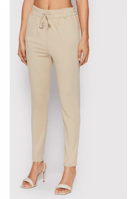Дамски панталон -  300332023 - Вискоза/Найлон - Бежов
