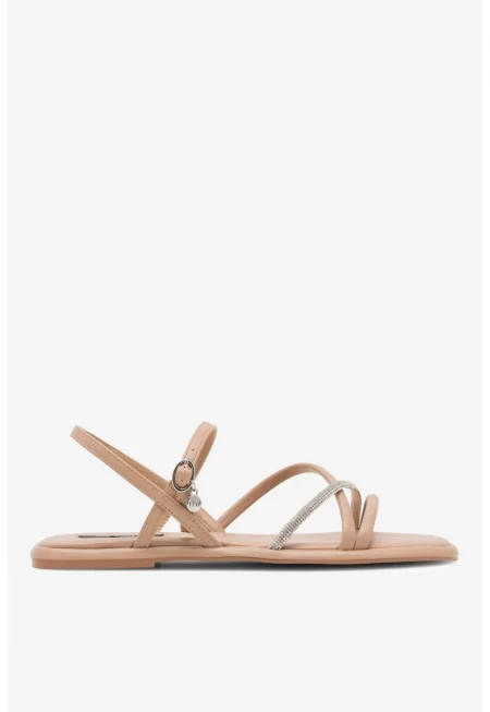 Дамски сандали  5905588555339 - Синтетични - Бежов -