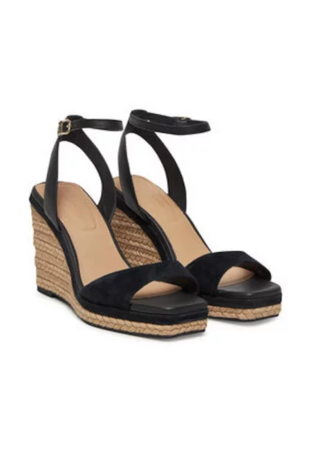 Дамски сандали -  естествена кожа - черен