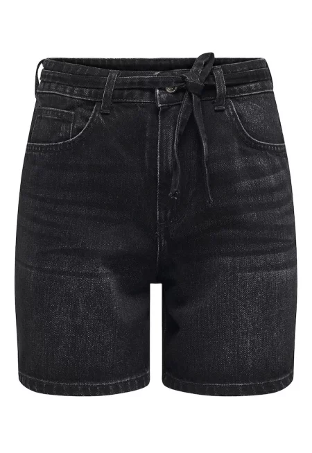 Дамски шорти  15340706 - Дънкови - Памук/Памук - Черен