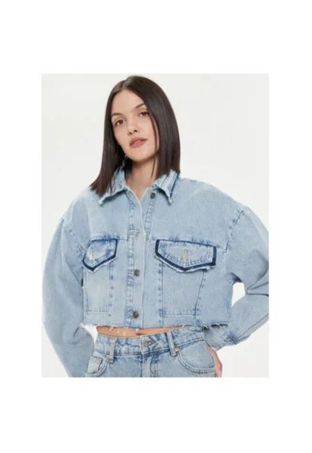 Дамско яке -  303801670 - Памук - Син - Син