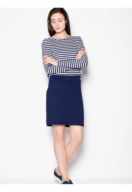 Ежедневна рокля -  тъмносиня -