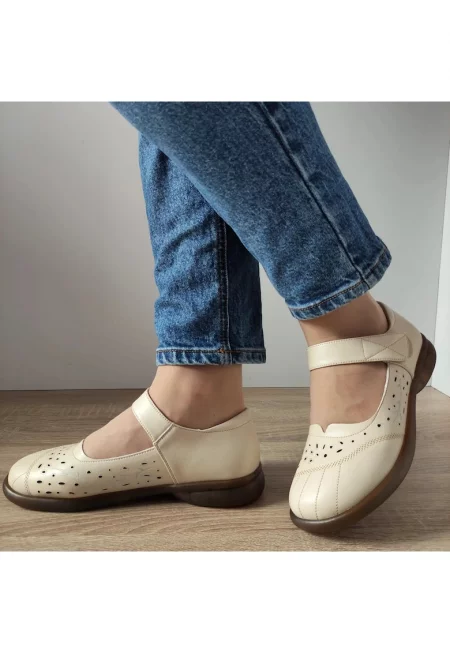 Ежедневни обувки Дамски  31682 Cream - Крем - Крем