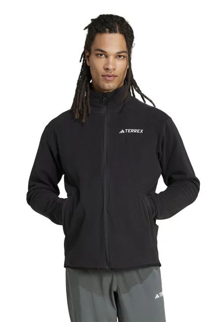 Хайкинг суитшърт с цип и джобове встрани