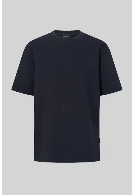 Извънгабаритен потник с кръгло деколте 30047780 - Тъмносин