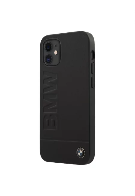 Калъф  BMHCP12SSLLBK Leather Hot Stamp за iPhone 12 Mini Black