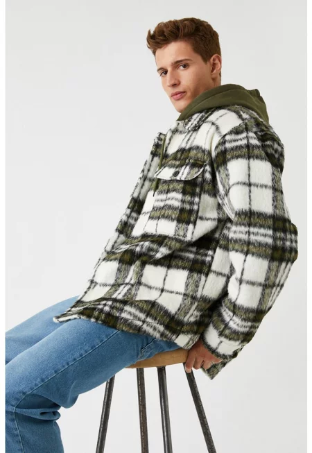 Карирано яке тип риза с джобове