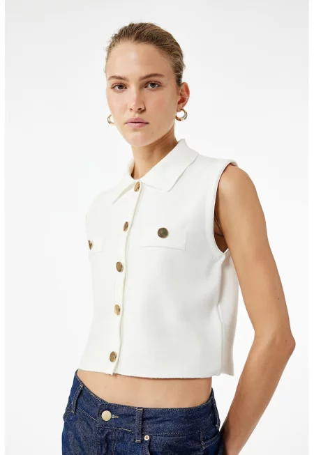 Къс плетен елек