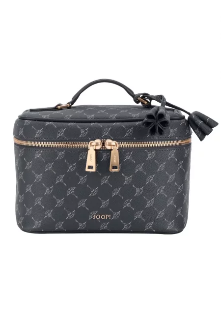 Козметична чантичка Cortina 1.0 от еко кожа с монограм - Ултрамарин синьо