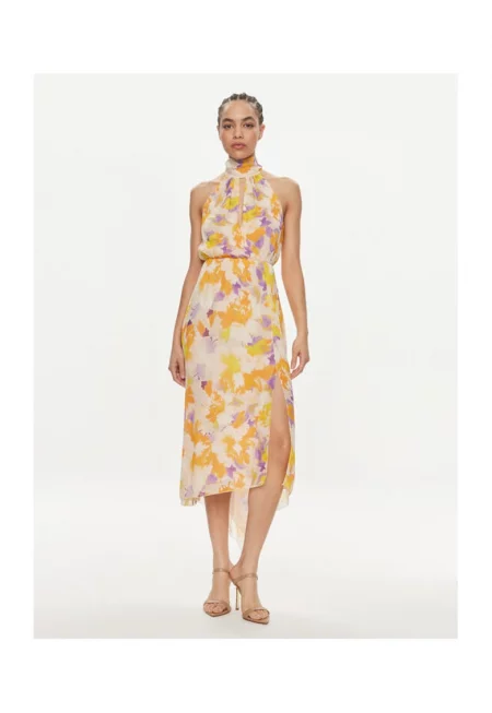 Лятна рокля -  цветна - многоцветна